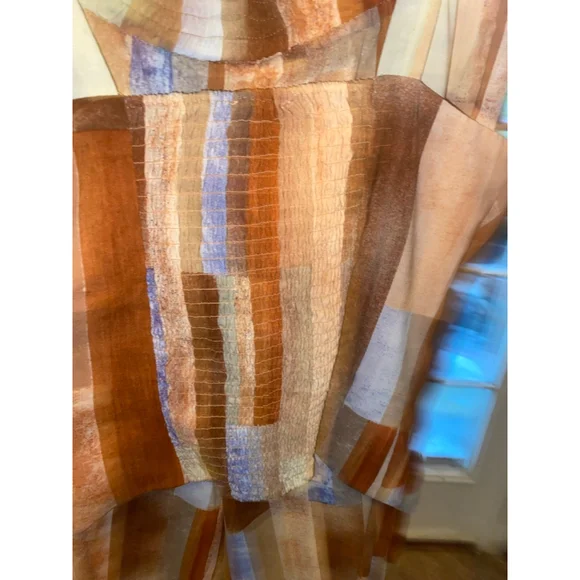 Women Maison d'Amelie S/14 Brown & Blue pant set - Picture 3 of 5